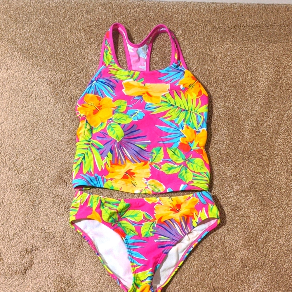 EUC: girls speedo 2 piece bathing suit